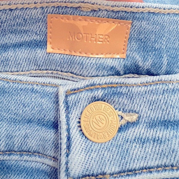 MOTHER The Insider Crop Step Fray Bootcut Jeans Limited Edition Wash Size 27 NEW - Picture 10 of 16